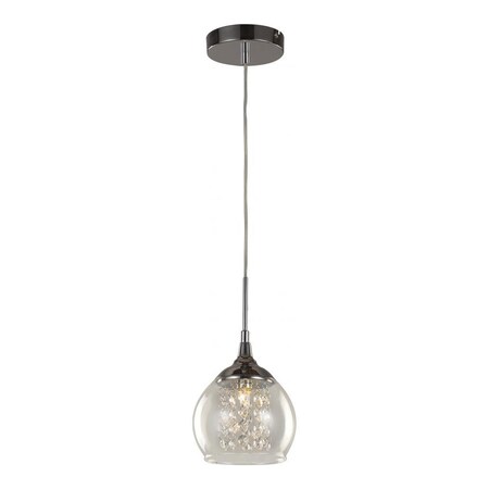 Trans Globe 1Lt Pendant-Globe Inner Crysta MDN-1217
